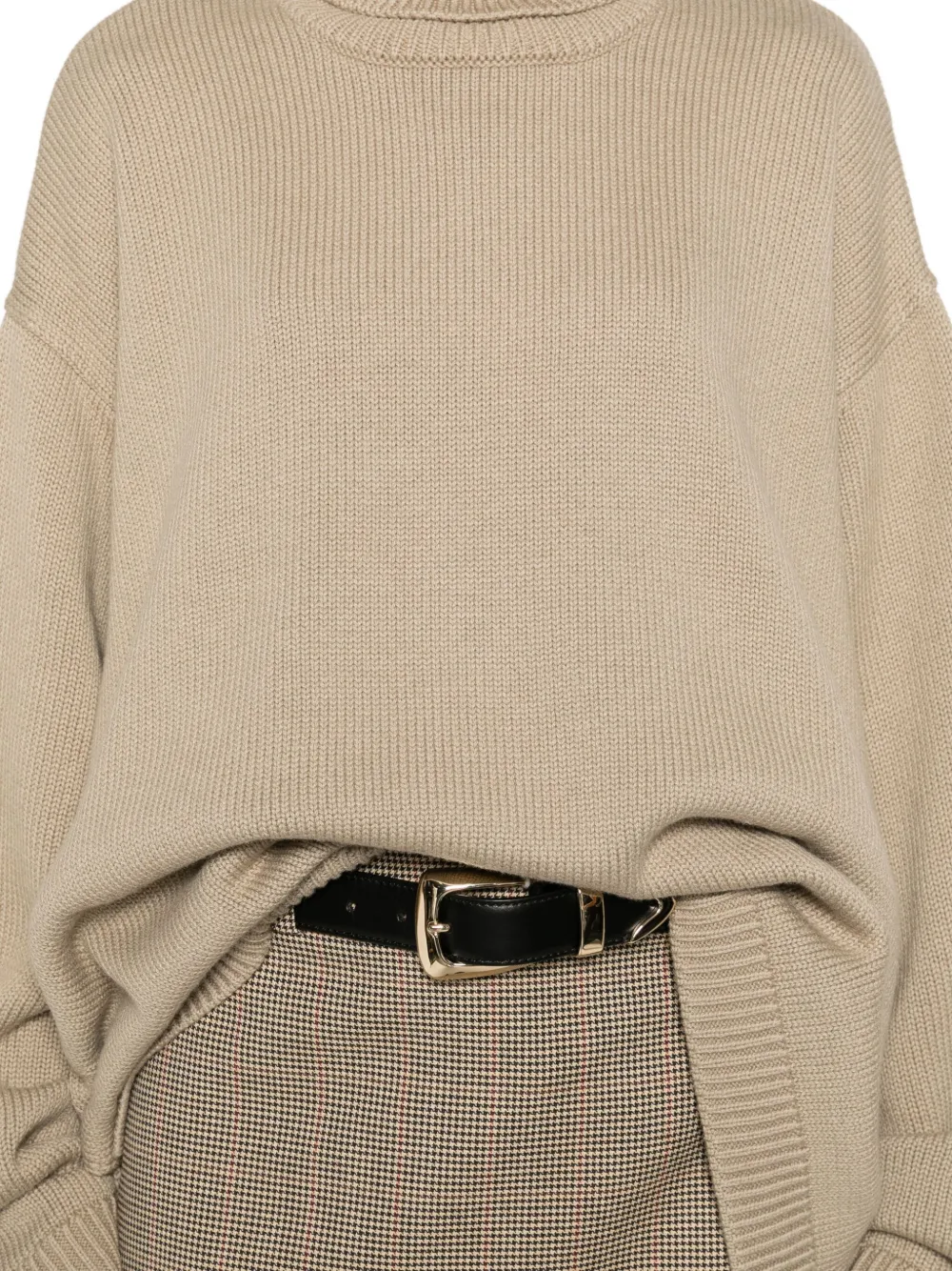 The Frankie Shop Rhea Sweater In Brown