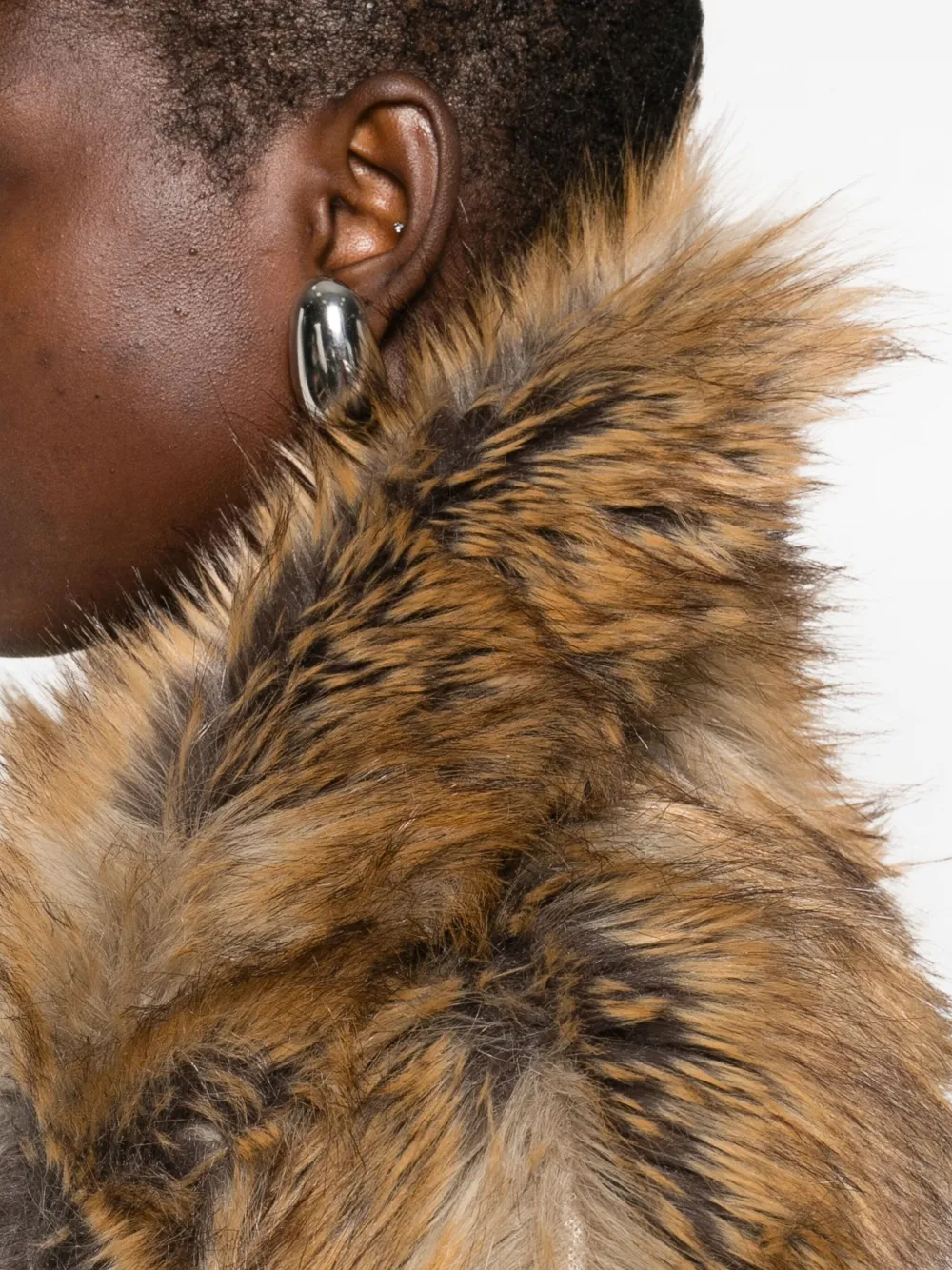 The Frankie Shop Rella Faux Fur Coat | Brown | FARFETCH