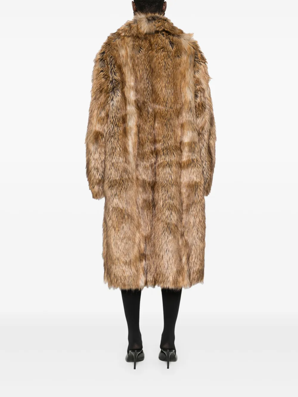 The Frankie Shop Rella jas van imitatiebont Bruin