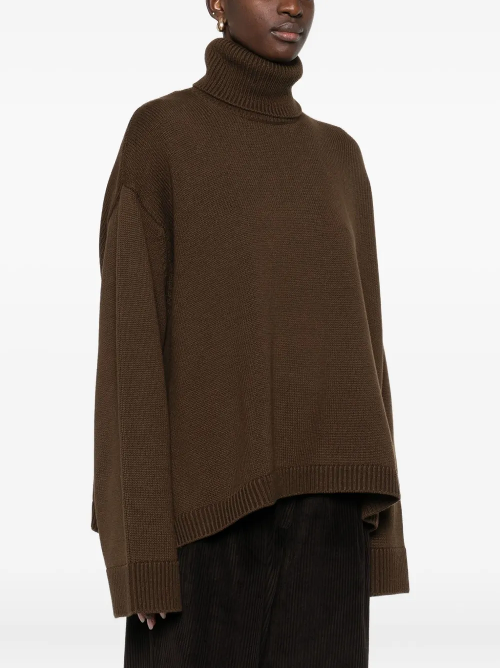 The Frankie Shop Pullover Mit Rollkragen In Brown