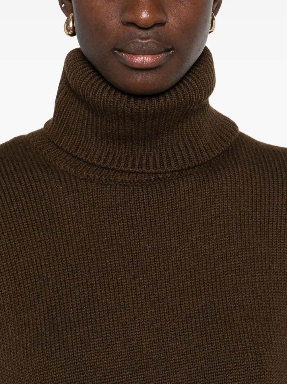 The Frankie Shop Pullover Mit Rollkragen In Brown