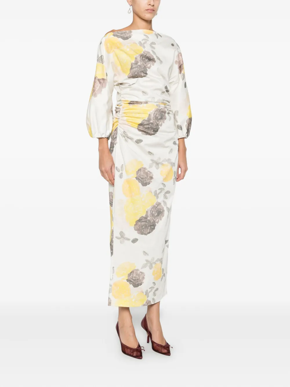 Bernadette Ezra jurk Wit