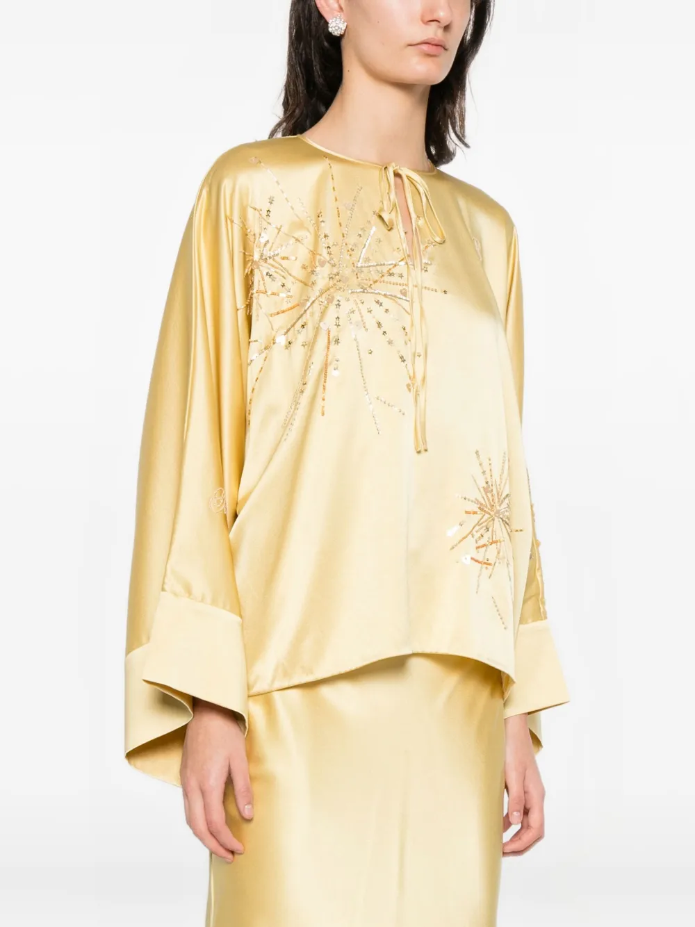 Naomi Sequin-Embellishment Blouse