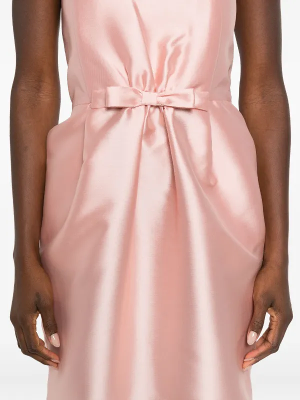 pink bernadette dress BERNADETTE Winnie One-shoulder Bow-detailed Embellished Taffeta Mini Dress - Women - Pink Dresses