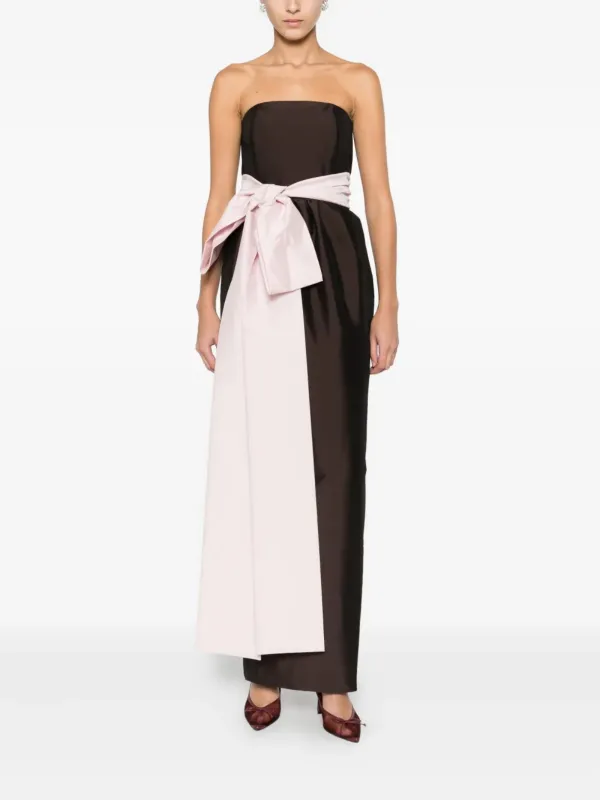 bernadette brown cape dress 'Lina' Color:Powder Blue Taffeta Ideal for galas EdwardianWeddingDress Kennedy Blue Sofia Luxe