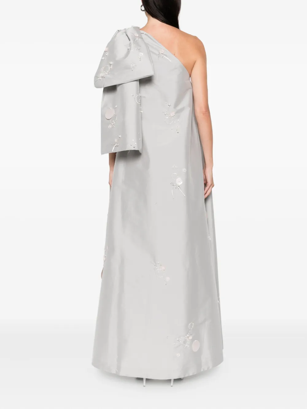 Bernadette Winnie maxi-jurk met borduurwerk Grijs