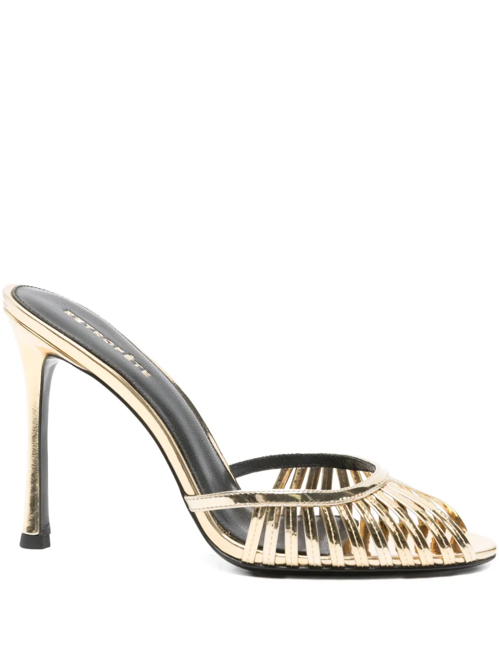 Retroféte 105mm Allistair Metallic-effect Mules In Blue