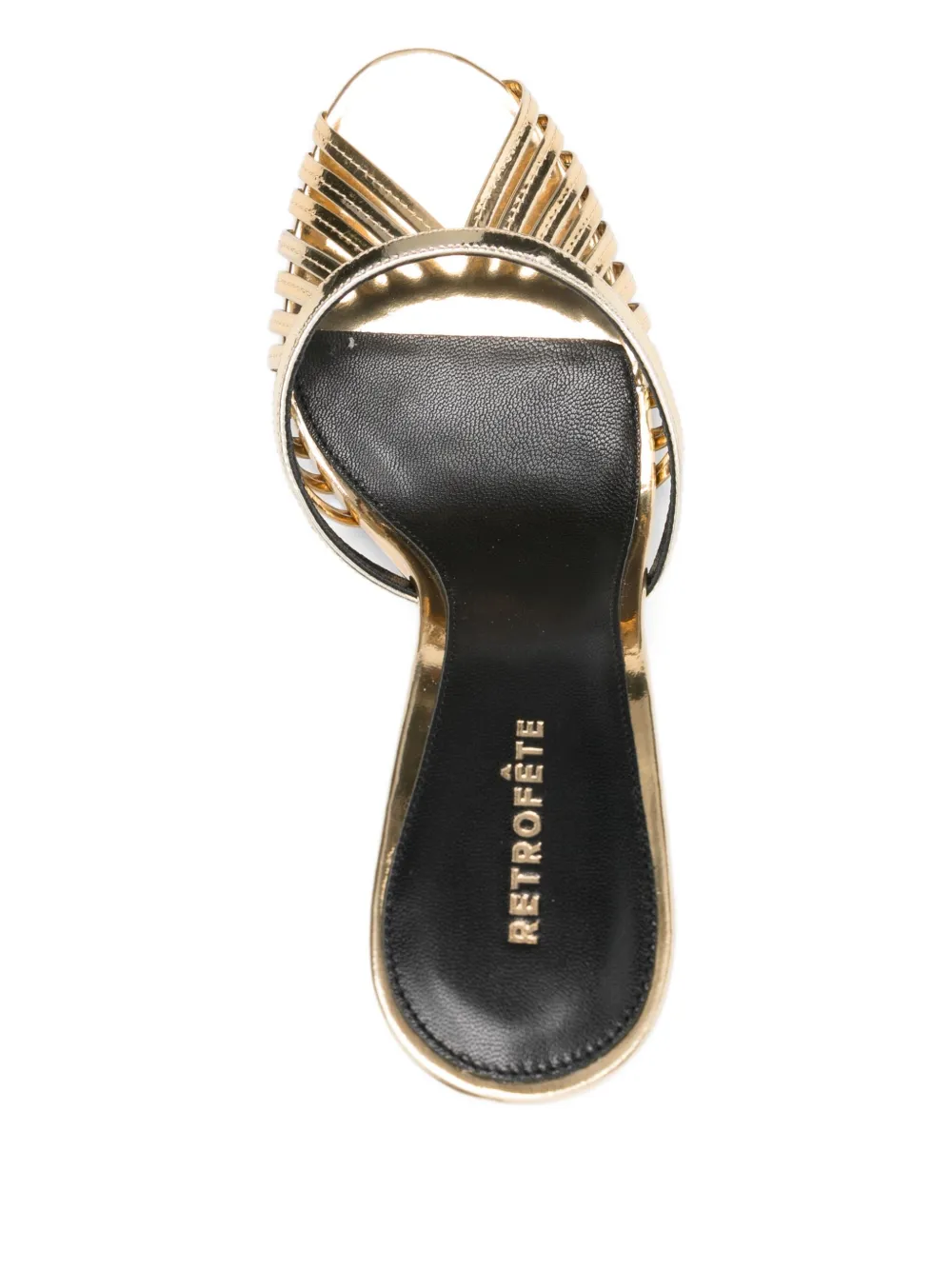 Retroféte 105mm Allistair Metallic-effect Mules In Blue