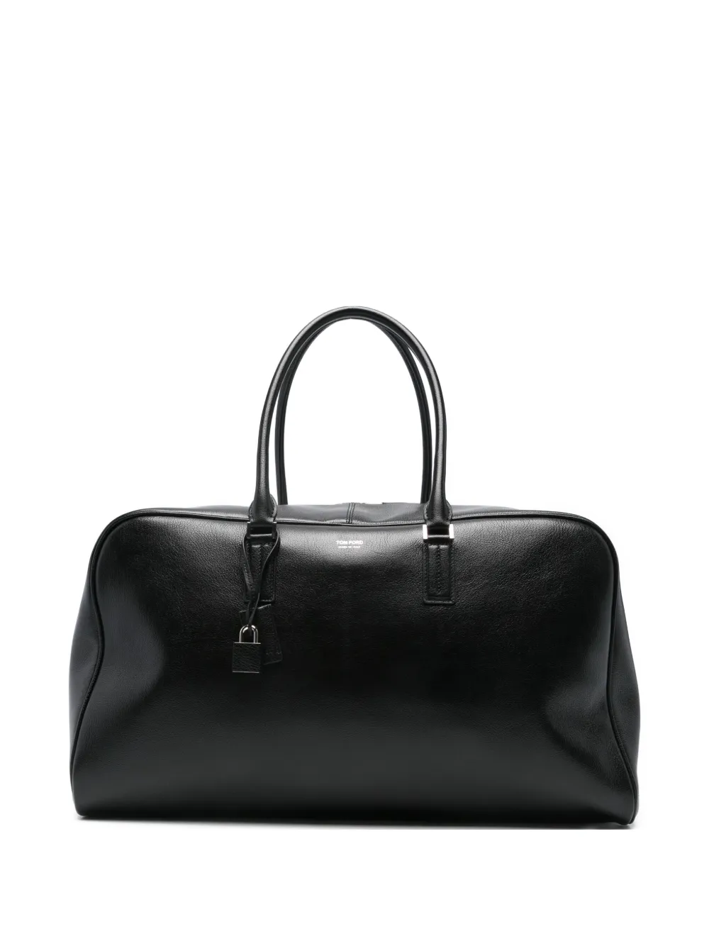 TOM FORD leather padlock holdall | Black | Image 1