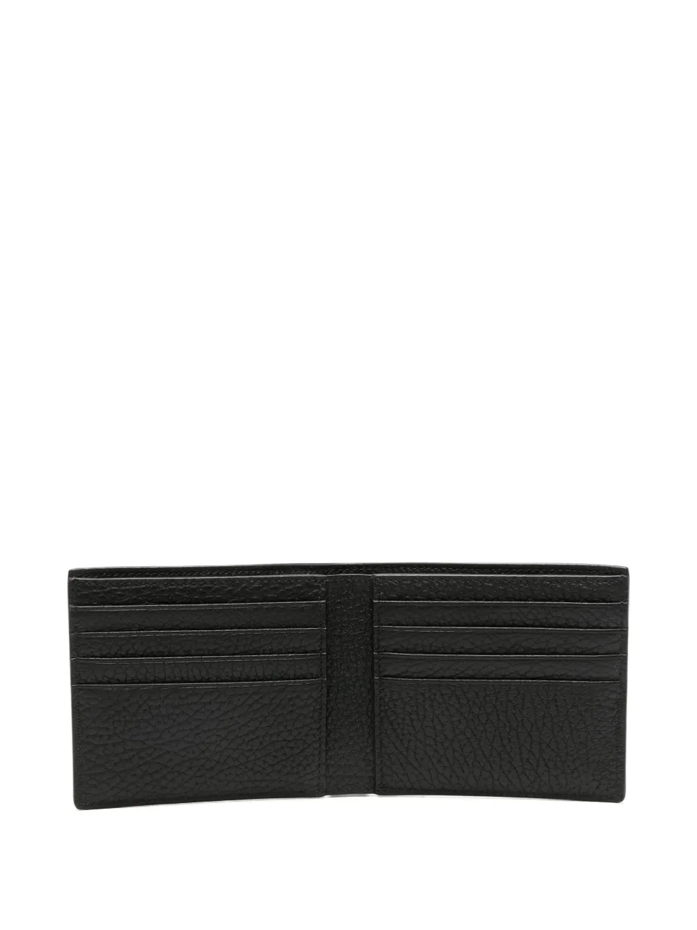 Tom Ford Printed Deer Leather Elongated T Line Classic Bifold Wallet Accessories In Black