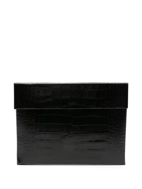 TOM FORD cartera con motivo de piel de cocodrilo