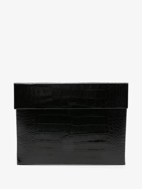 TOM FORD cartera con motivo de piel de cocodrilo