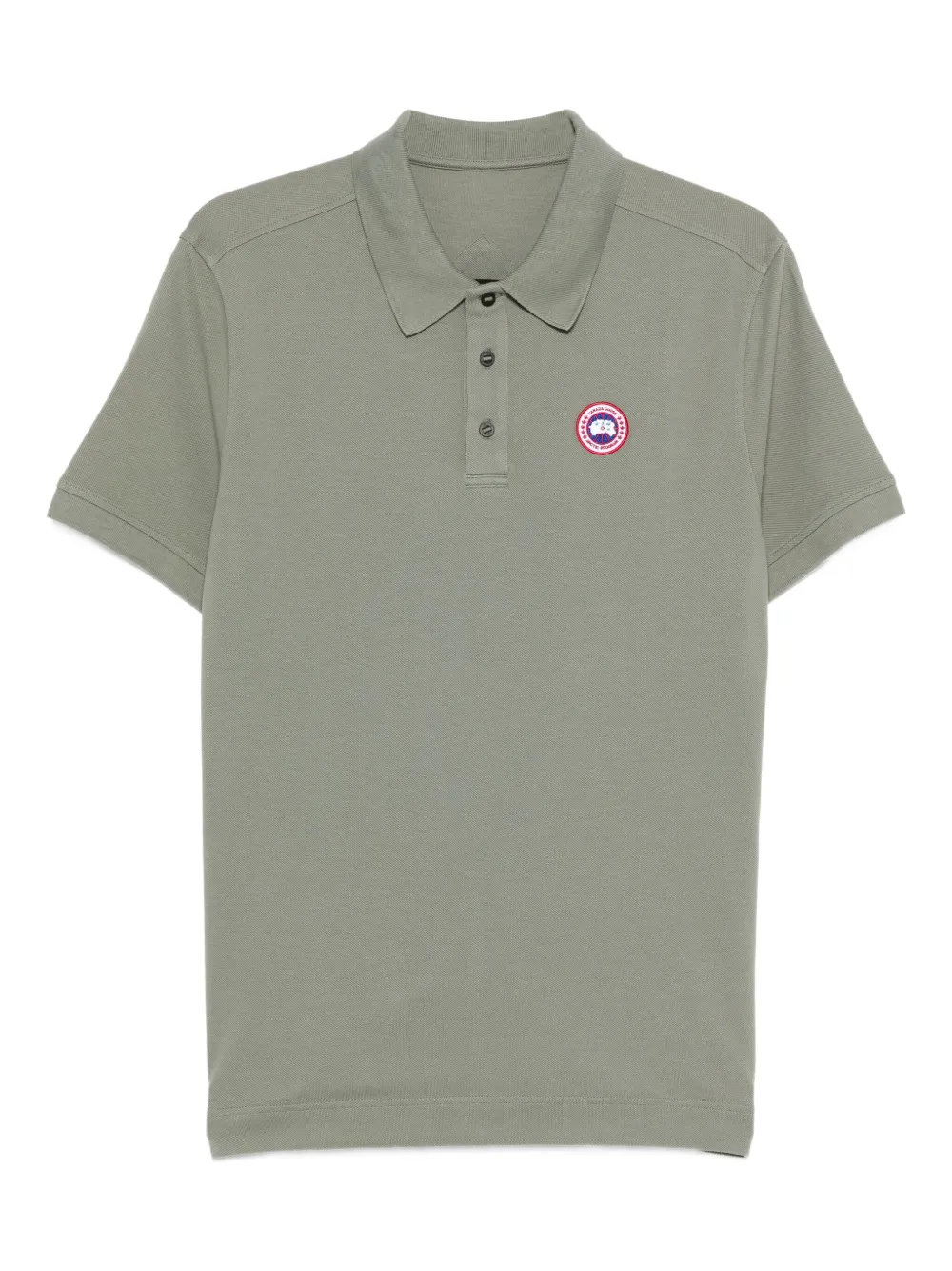 Canada Goose Beckley logo-patch polo shirt Groen
