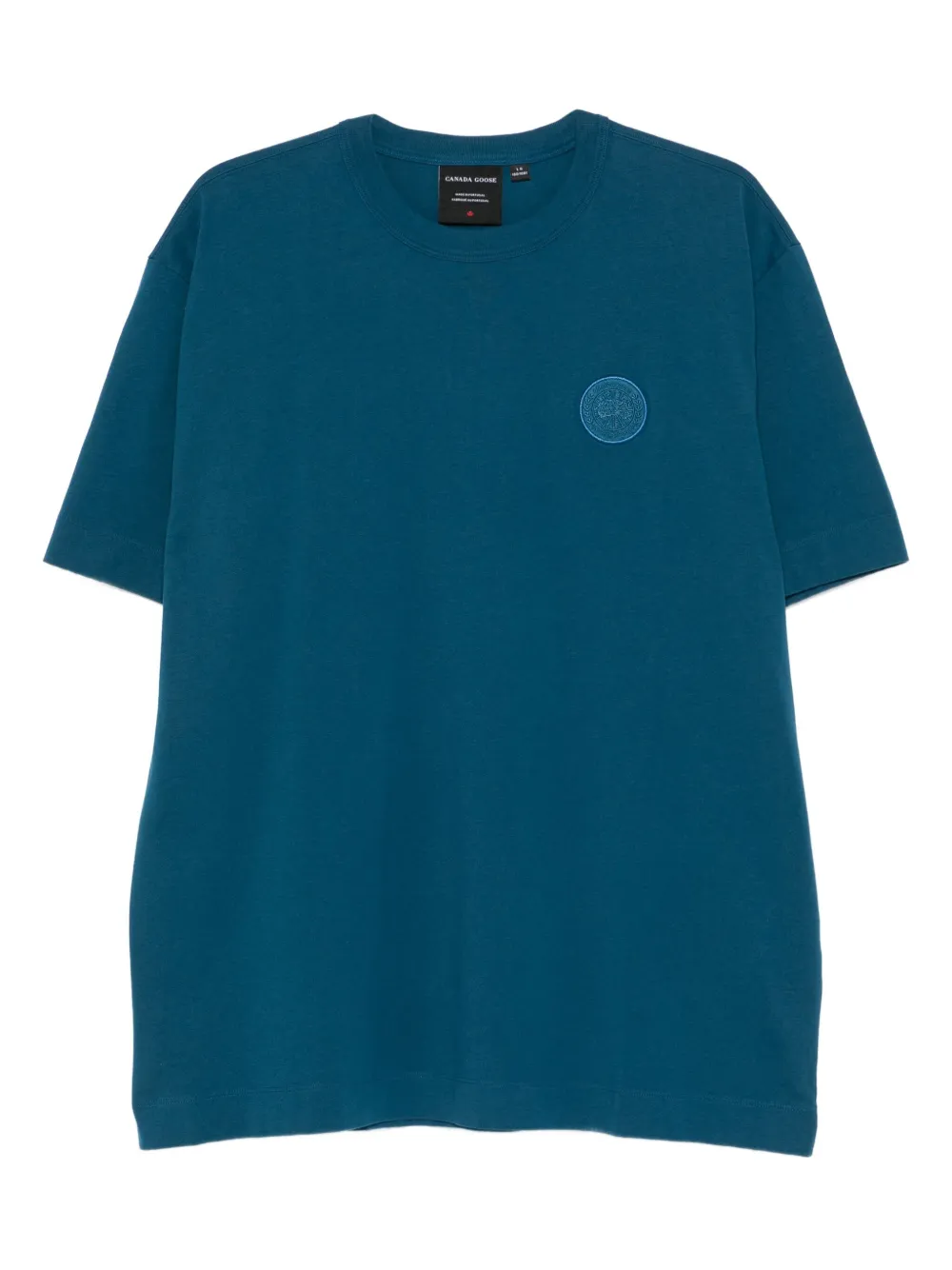 Canada Goose Gladstone disc-embroidered T-shirt Blauw