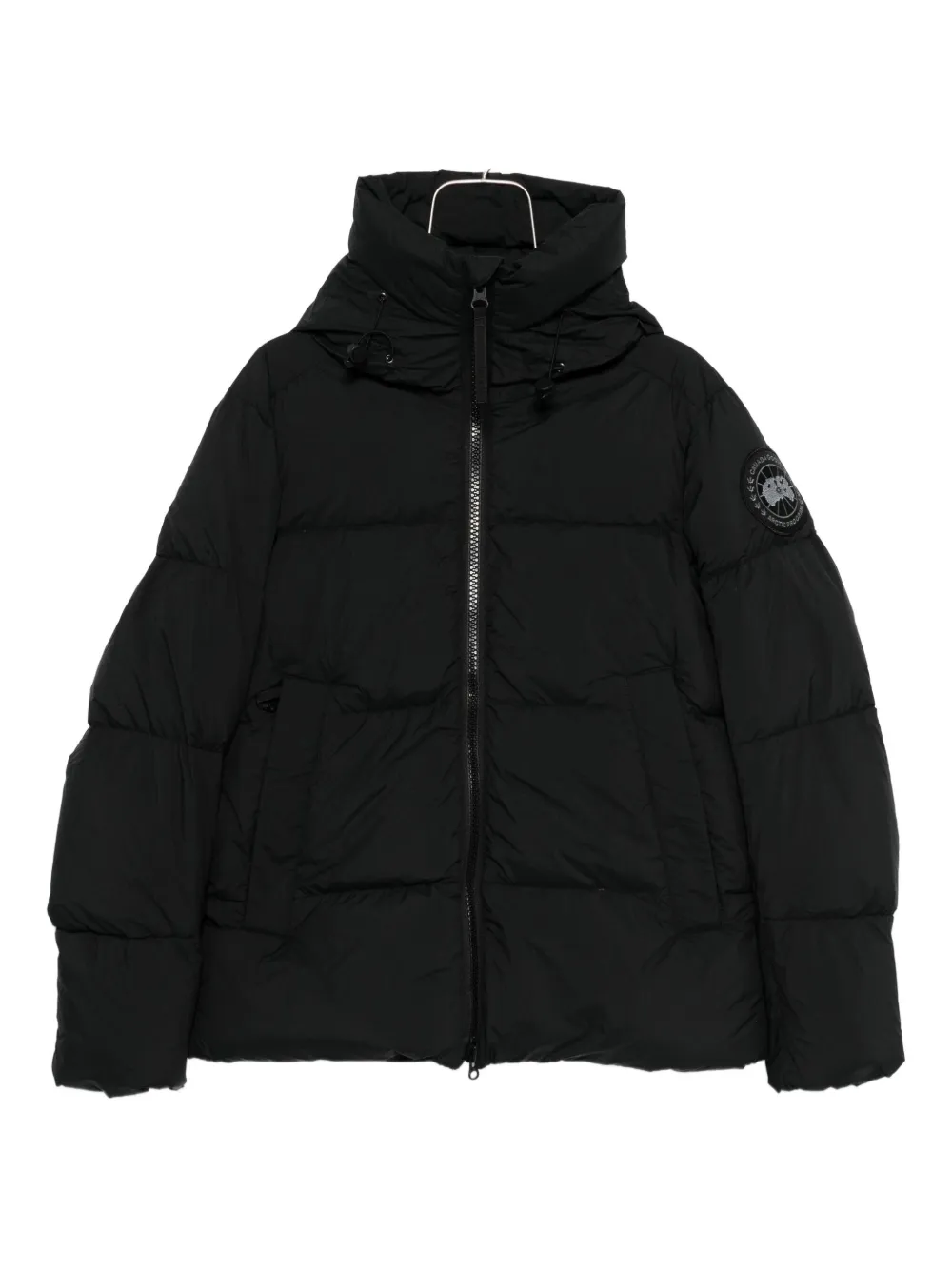 Canada Goose logo-motif puffer jacket - Nero