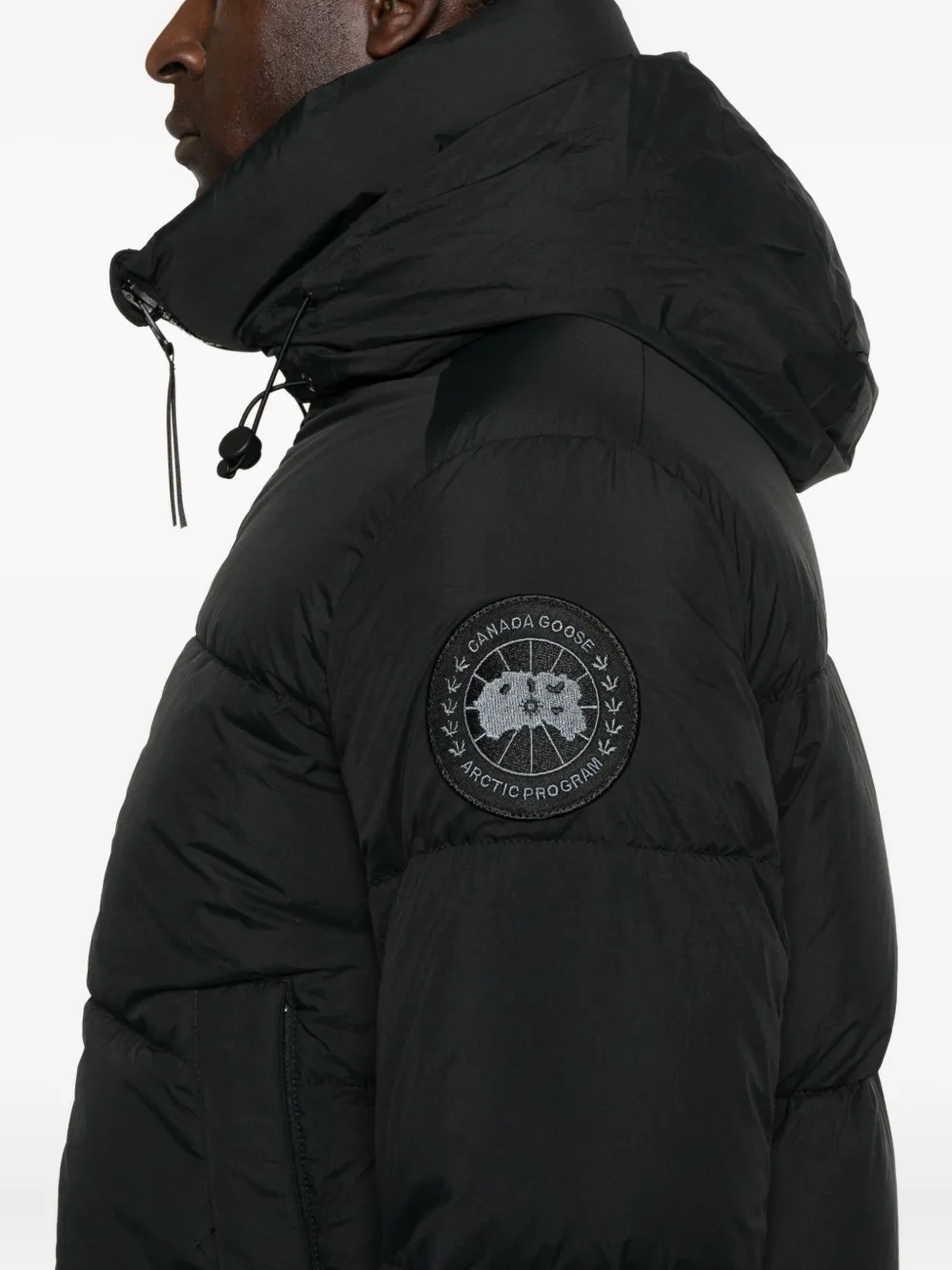Canada Goose Donsjack met logopatroon Zwart