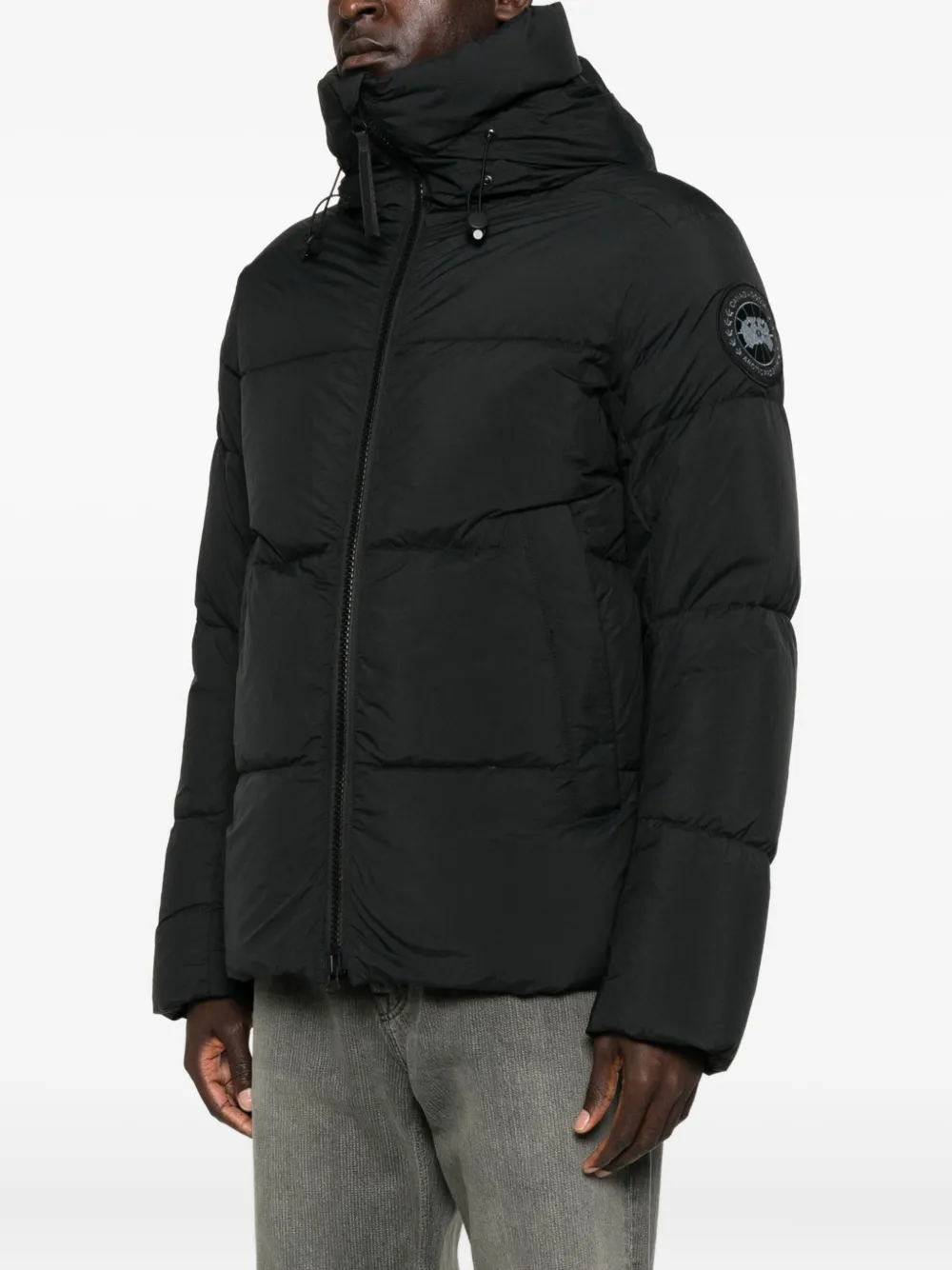 Canada Goose Donsjack met logopatroon Zwart
