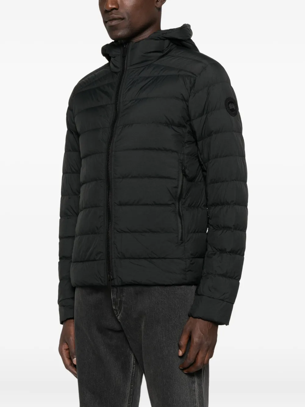 Canada Goose Crofton quilted hooded jacket Zwart