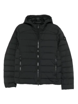 Stone Island フーデッド パデッドジャケット | ブラック | FARFETCH JP