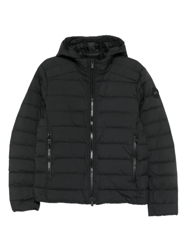 Canada Goose Crofton Quilted Hooded Jacket in Black