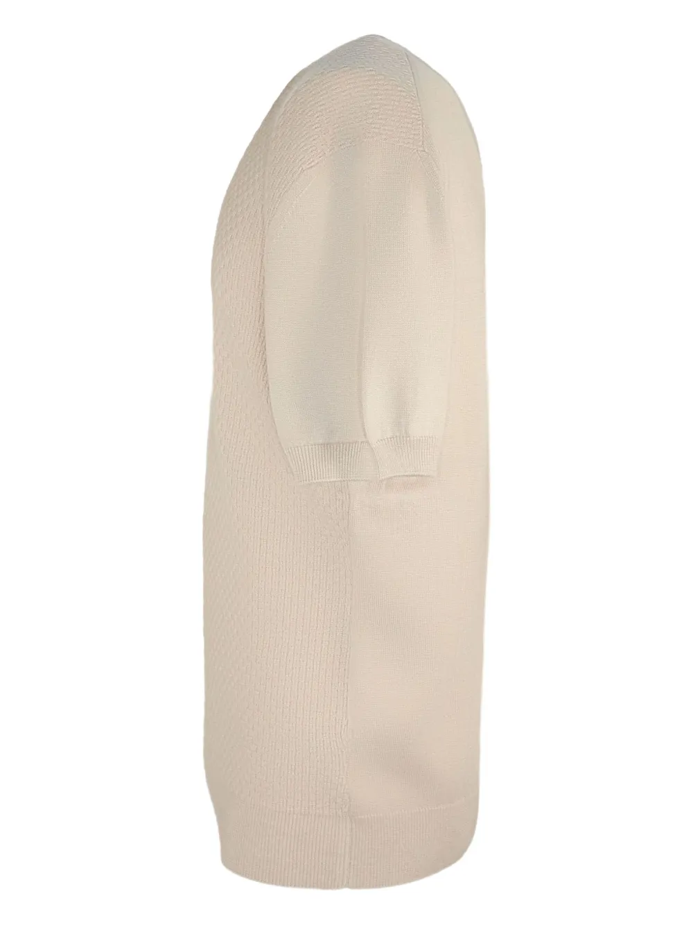 Canali T-shirt met ronde hals Beige