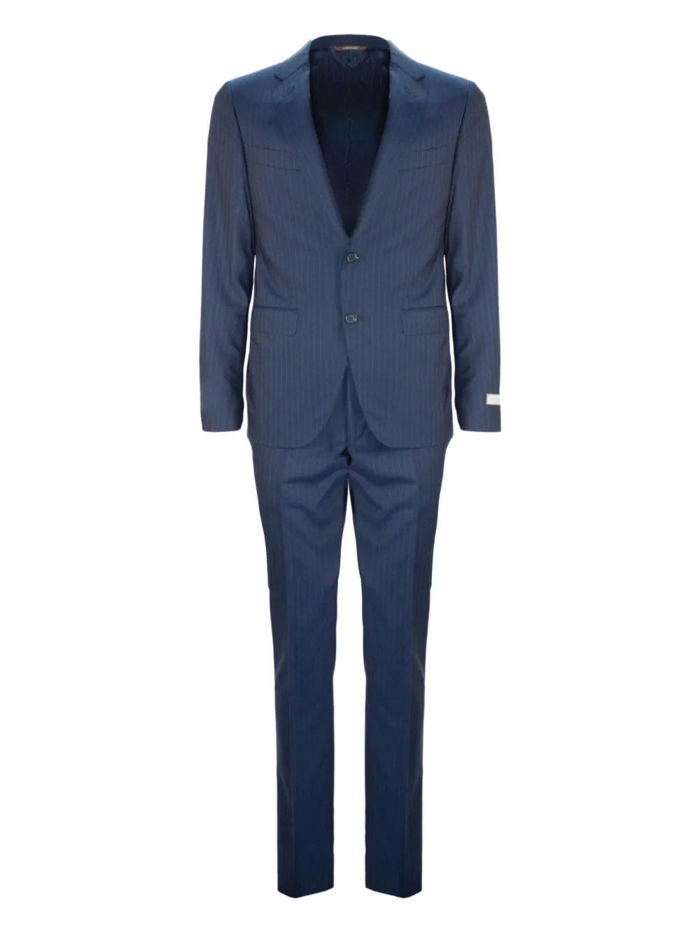 Canali Pak met krijtstreep Blauw