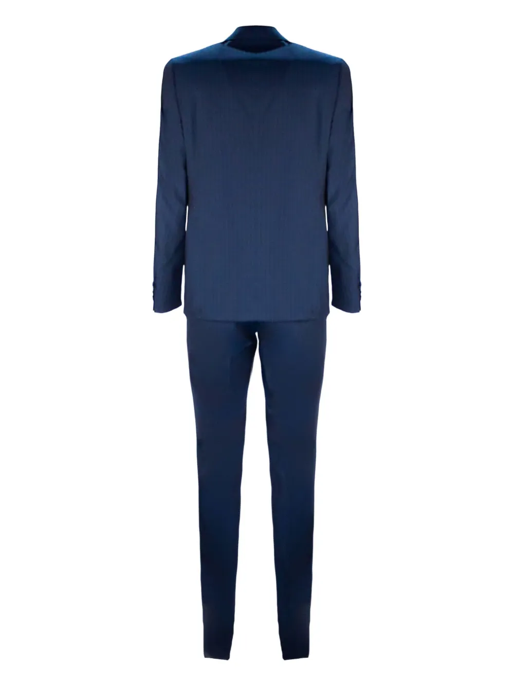 Canali Pak met krijtstreep Blauw