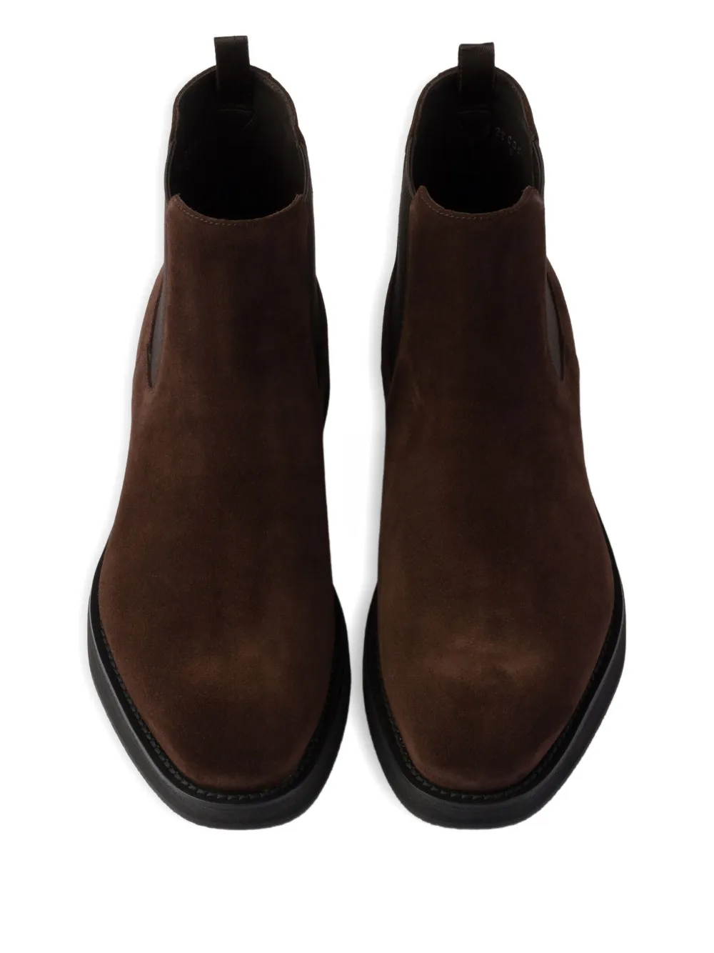 Prada elasticated-panel Chelsea boots Brown