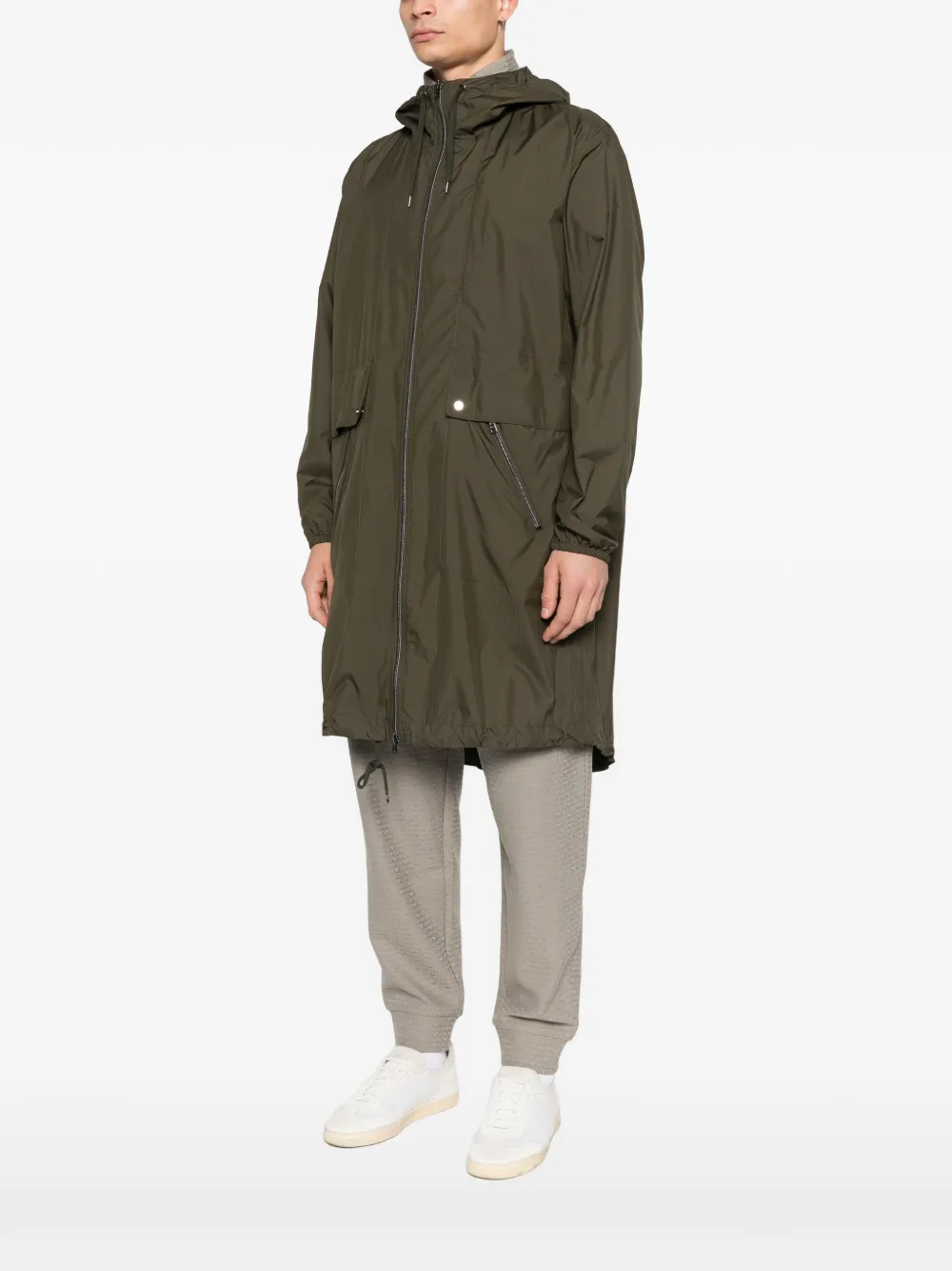 Herno Windjack met capuchon Groen