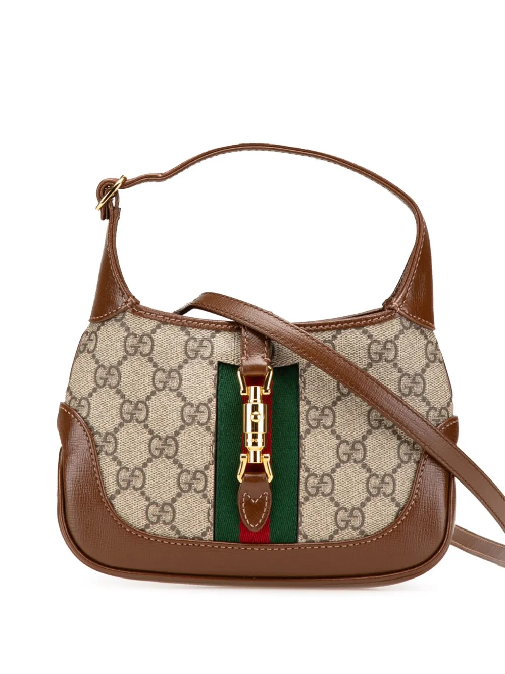 Gucci Pre-Owned 2016-2024 Mini GG Supreme Jackie 1961 crossbody bag - Gucci Pre-Owned 2016-2024 Mini GG Supreme Jackie 1961 crossbody bag -