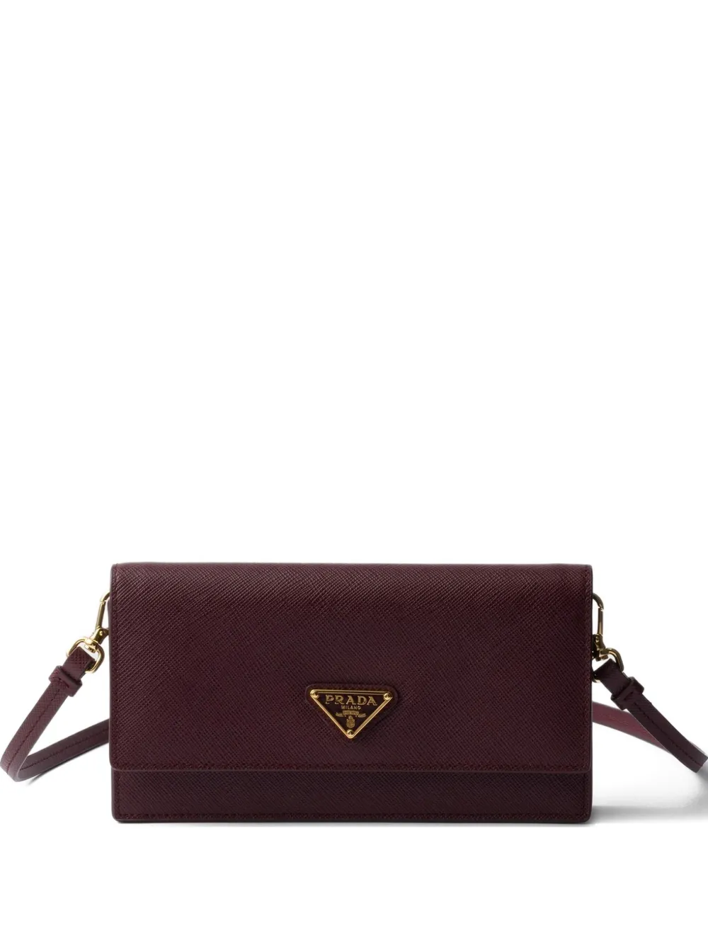 Prada Leren portemonnee Rood