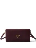 Prada leather flap wallet - Red
