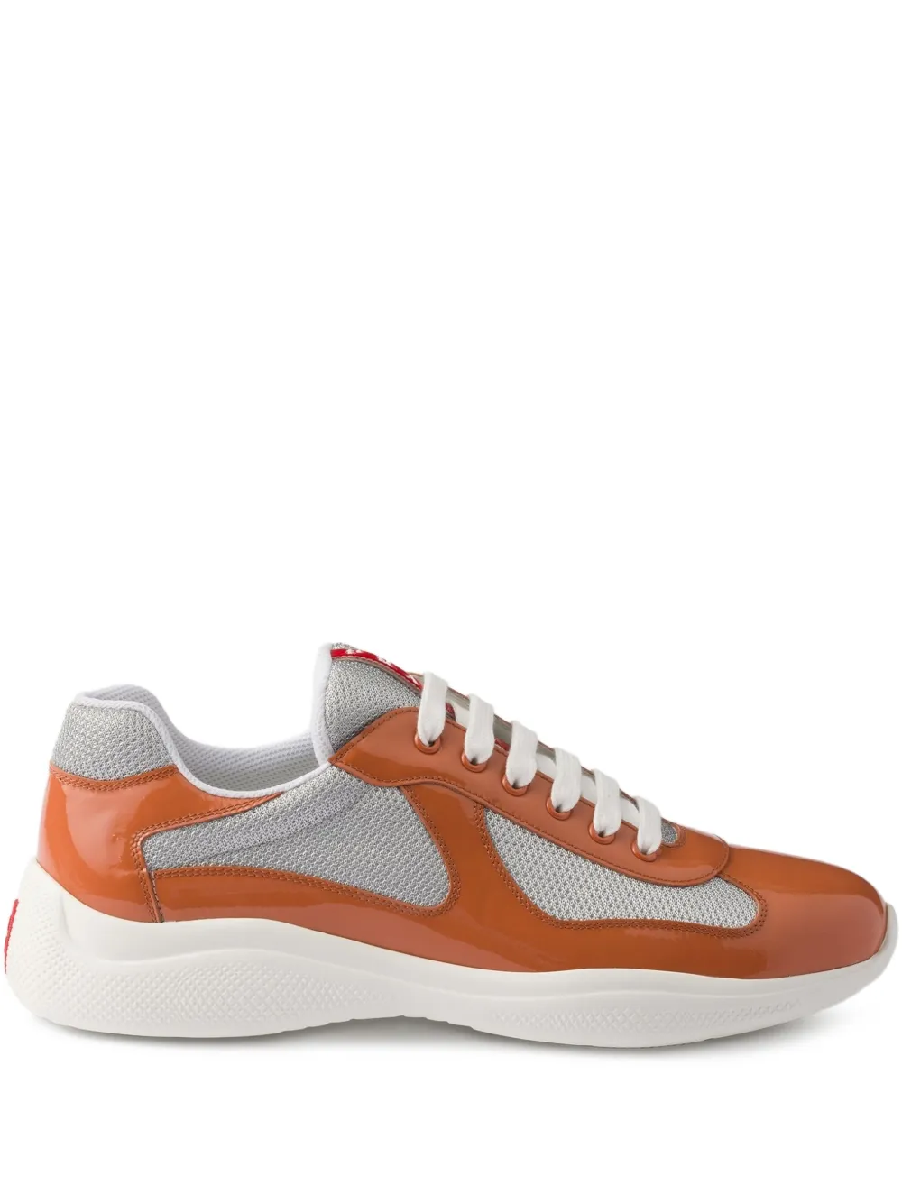 Prada America's Cup panelled sneakers Orange