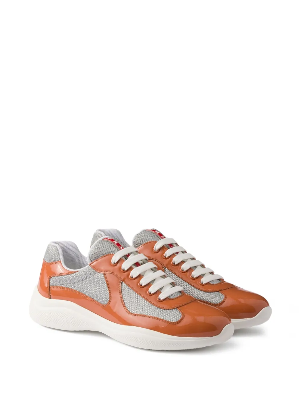 Prada America's Cup panelled sneakers Orange