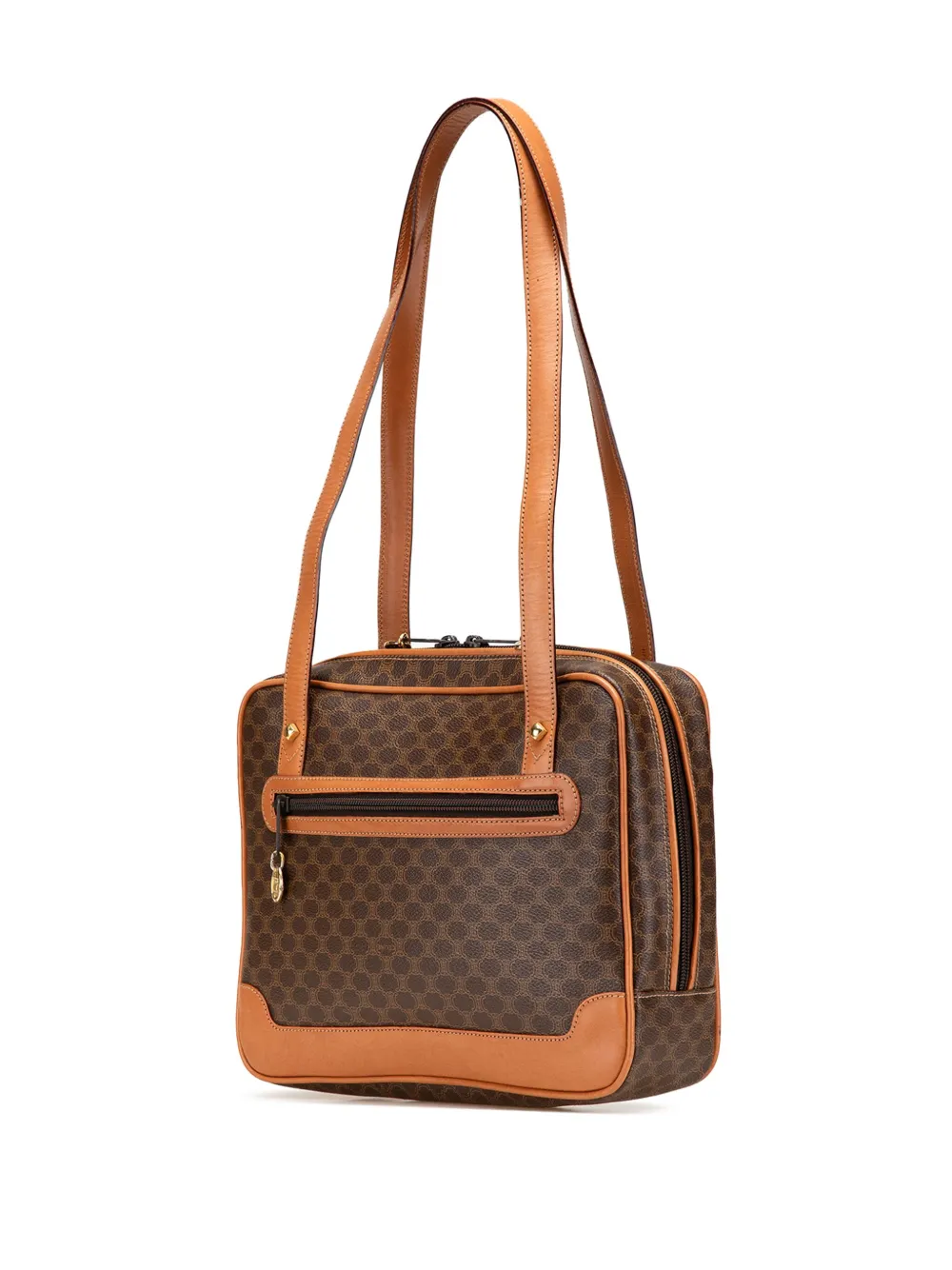 Pre-owned Celine 20th Century Macadam Coated Canvas Tote Bag