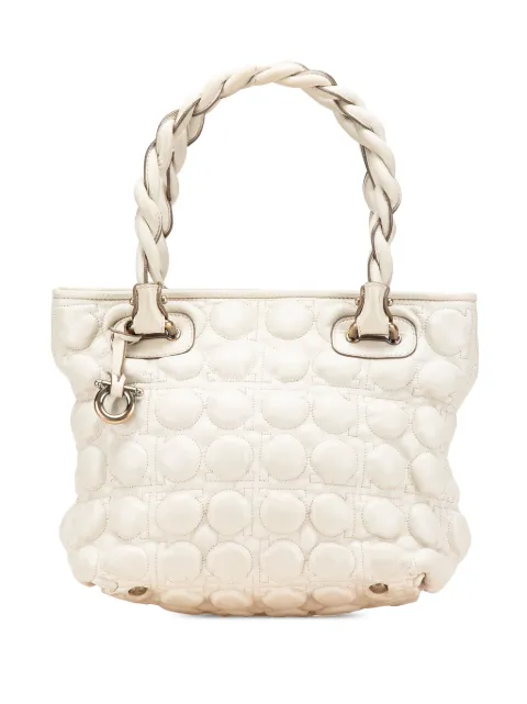 Ferragamo Pre-Owned 2021 Quilted Leather Gancini handbag