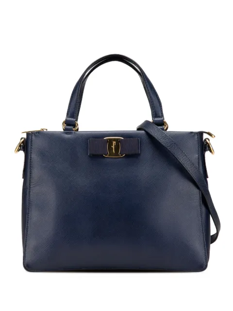Ferragamo Pre-Owned 2021 Leather Tracy Vara satchel