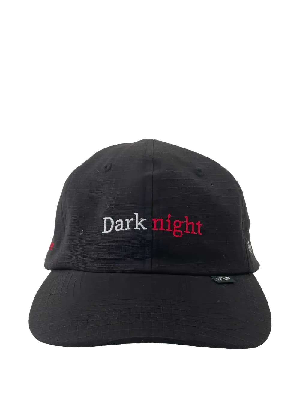 MANASTASH embroidered-text baseball cap | Black | Image 1