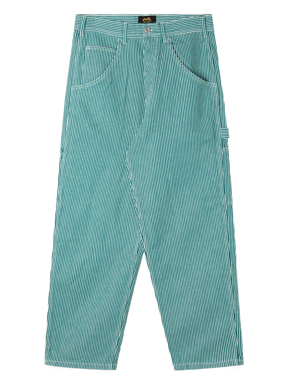 stan ray OG Painter striped straight-leg jeans - グリーン stan ray OG Painter striped straight-leg jeans - グリーン