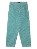 stan ray OG Painter striped straight-leg jeans - Green