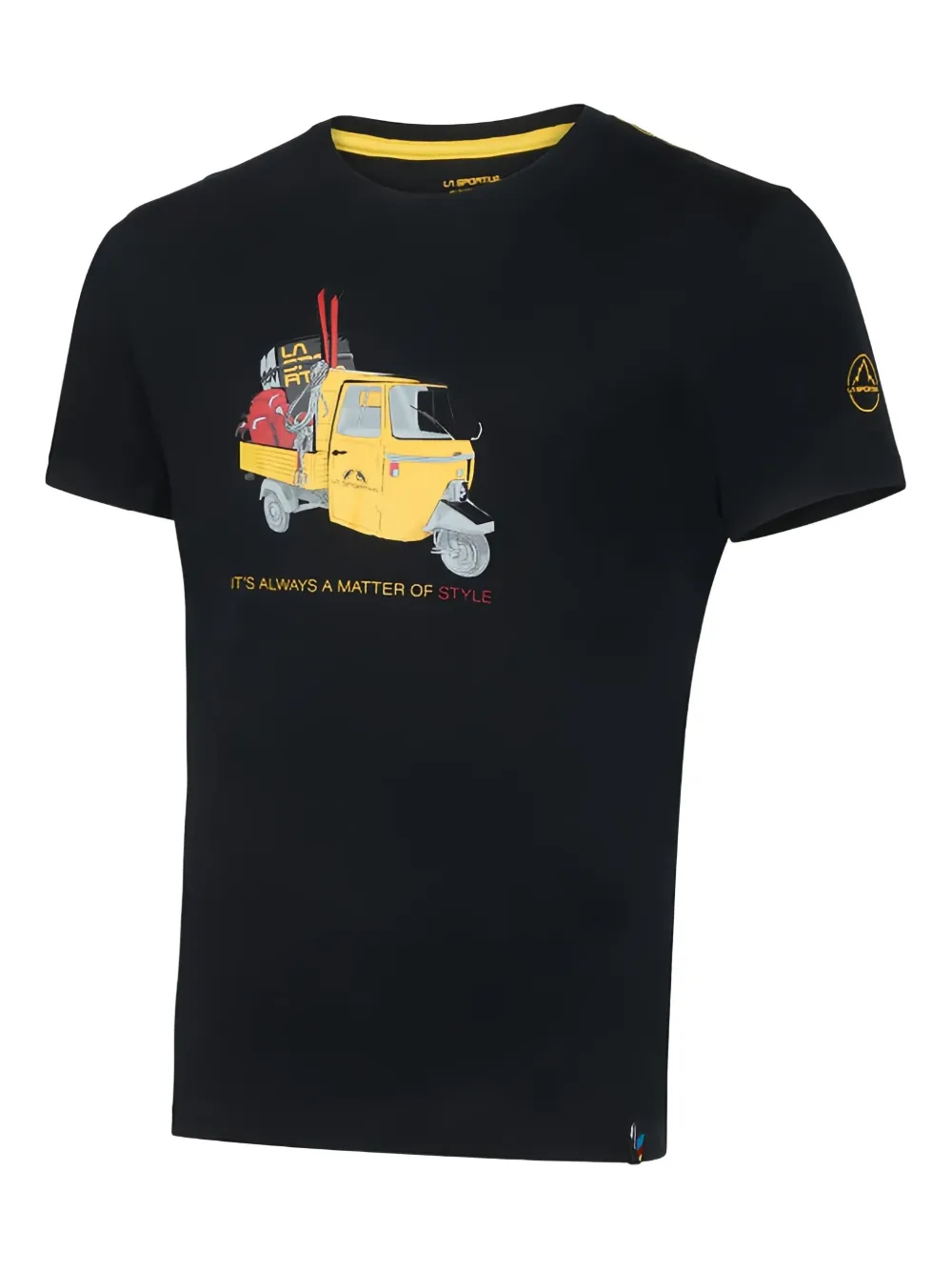 three-wheeler-print T-shirt