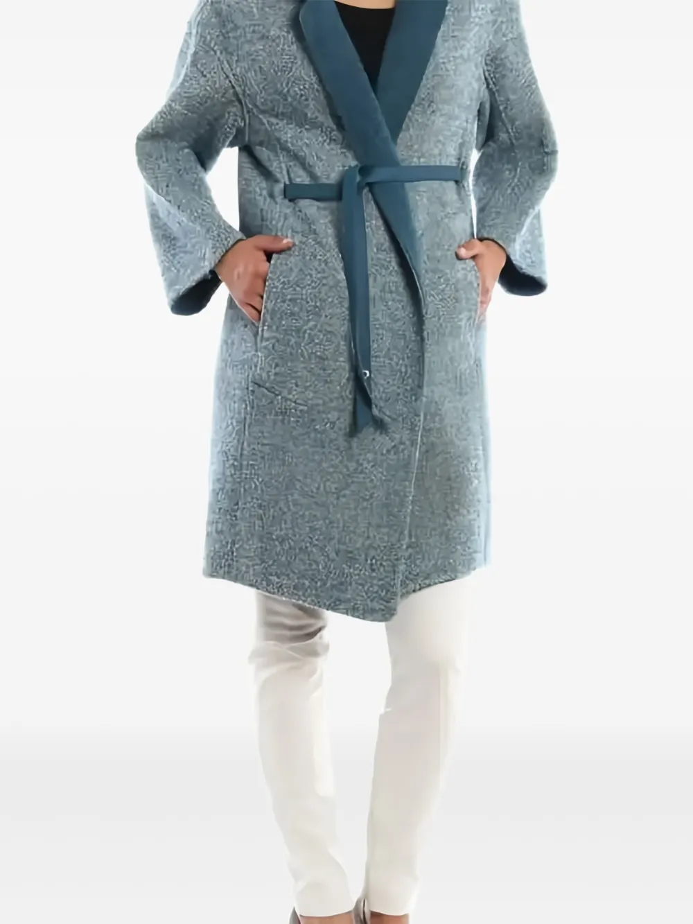 Loro Piana belted coat - Grijs