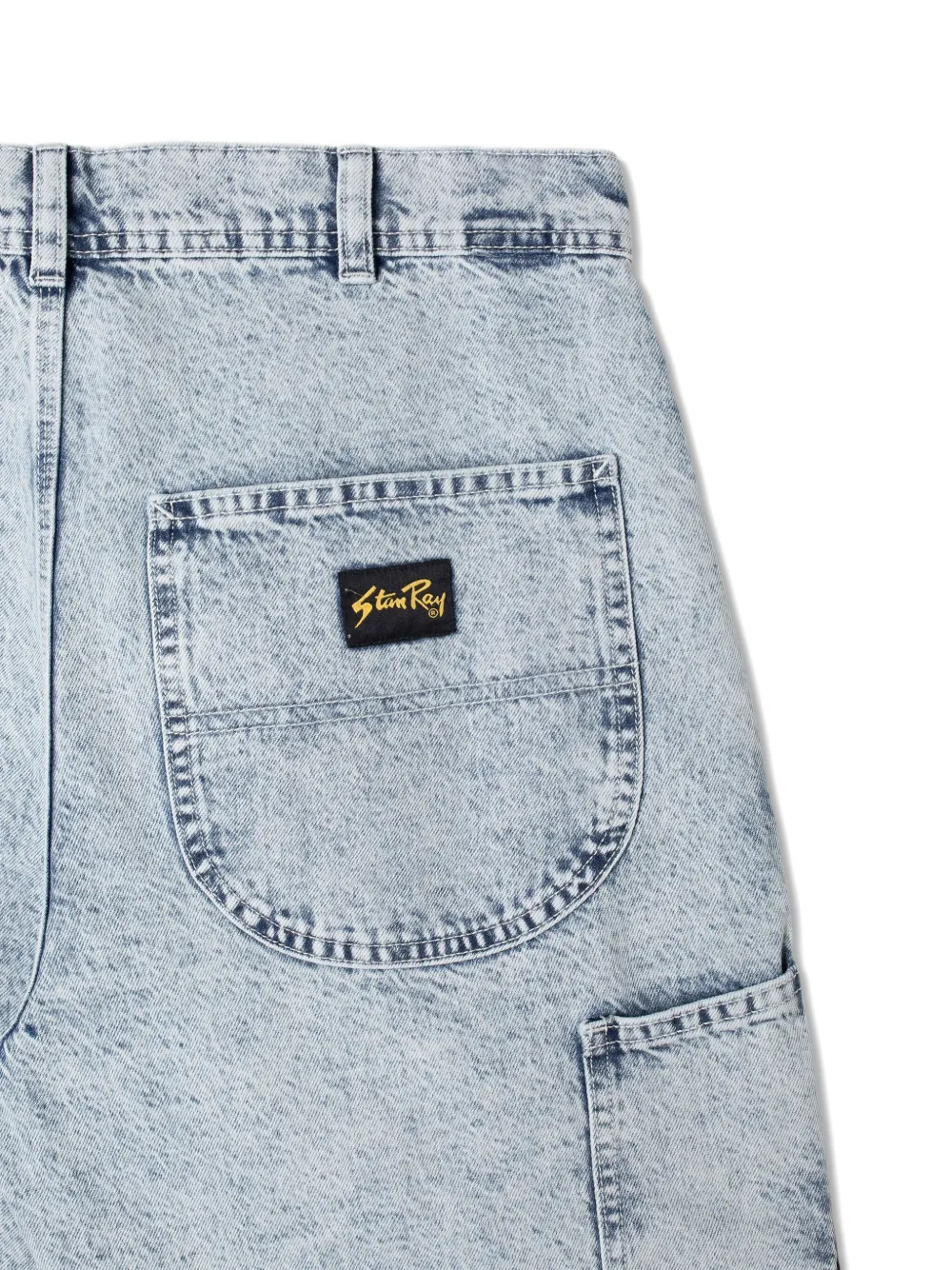 stan ray Shorts met acid wassing Blauw