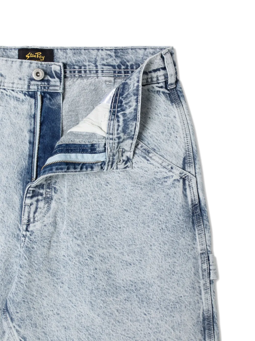 stan ray Shorts met acid wassing Blauw