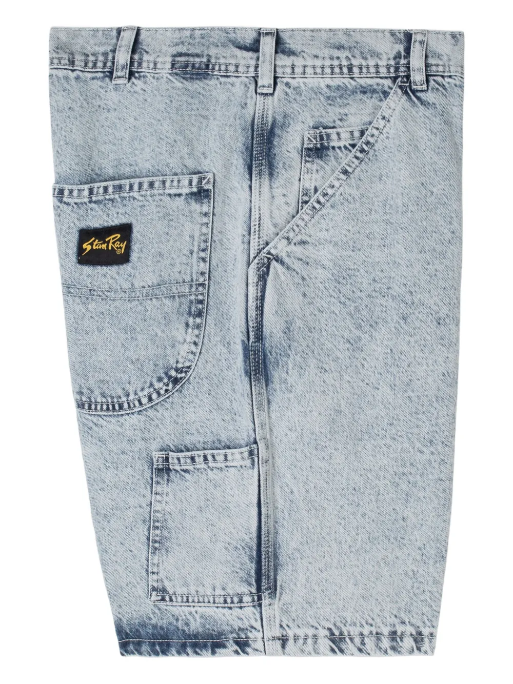 stan ray Shorts met acid wassing Blauw