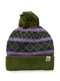 COTOPAXI pompom-detail patterned beanie - Green