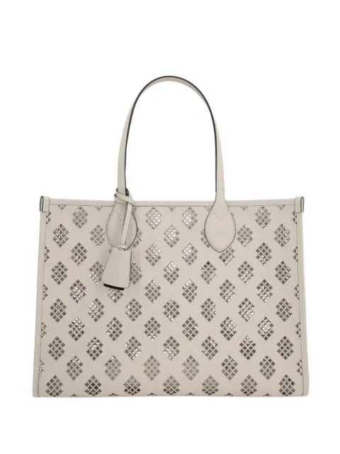 Gucci laserskuren totebag i skinn