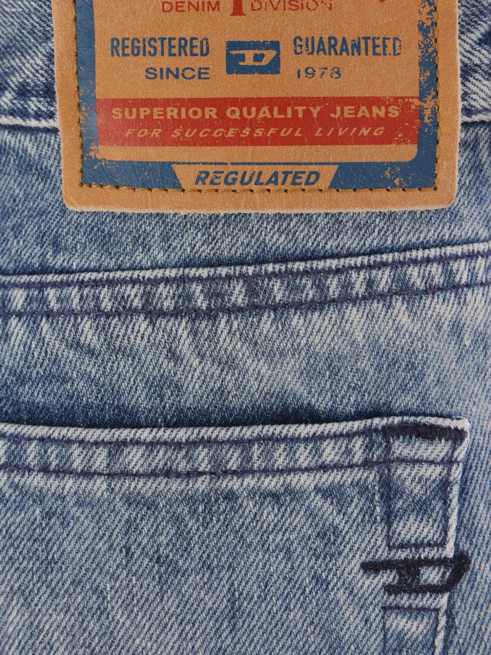 Diesel 1978 D-akemi-fsh Denim Trousers In Blue