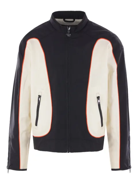 Diesel panelled zip-front biker jacket