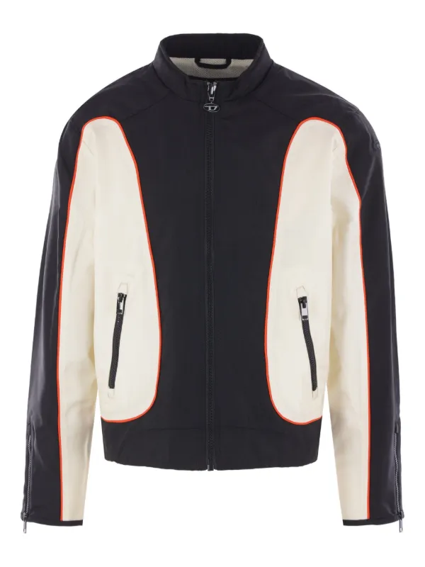 Diesel Jaqueta Biker J-Blink Com Zíper | Preto | FARFETCH BR